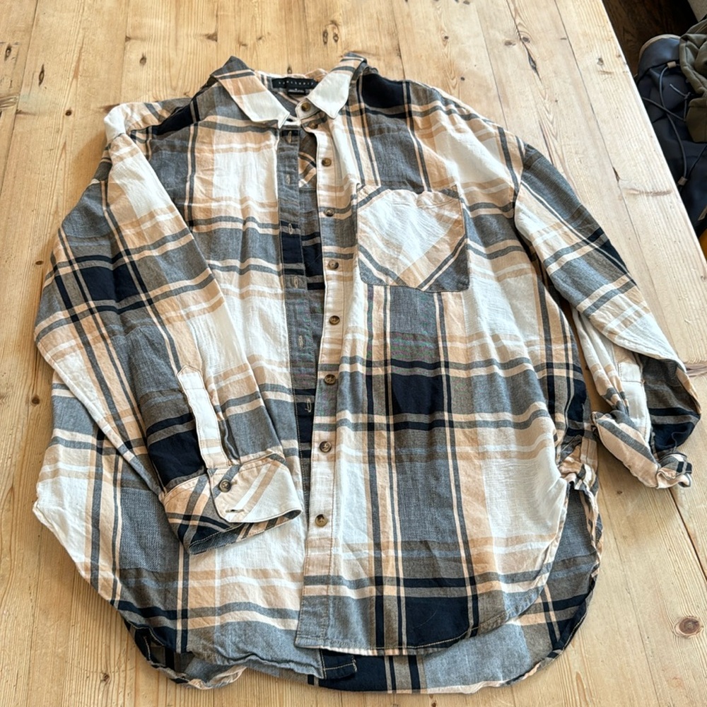 Sanctuary plaid button up